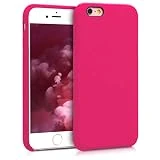 kwmobile Coque Apple iPhone 6 / 6S - Coque pour Apple iPhone 6 / 6S - Housse de téléphone en Silicone Rose Fluo