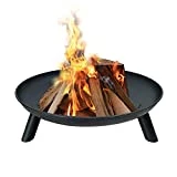 HENGMEI Brasero de Jardin Fire de Brasero en fonte diamètre 78 cm Poêle à Bois de Jardin ou terrasse