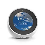 Amazon Echo Spot, Réveil connecté avec Alexa, Blanc