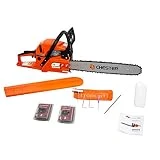 Tronçonneuse thermique 58 cm3 - guide 50cm - 2 chaînes - EURO II - CHESTER
