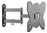 RICOO Support ecran PC Ordinateur S1422 Meuble TV Suspendu Mural Bras télé articulé Orientable Inclinable 3D OLED LED LCD Plasma 4K incurvé Fixation Murale VESA 200x200 Universel pour televiseur