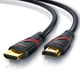 CSL - 0,5m Ultra HD 4k HDMI Câble | High Speed par Ethernet | Full HD 1080P / 4K Ultra HD 2160P / 3D / Arc et CEC | Câble Triple Blindage + Blindage Fiche et Contacts