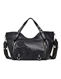 Desigual Bag Dark Amber Rotterdam Women Desigual, Sacs portés épaule femme, Noir (Negro), 31 x 30 x 15.5 cm (L x H x W)