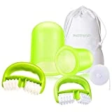 Ventouse Anti-Cellulite, BUDDYGO 4PCS Anti Cellulite Masseur, Rouler Minceur de Réduit les Tensions Musculaires, Minceur Anticellulite, Contre Peau Orange Efficace pour Fesse, Jambe, Ventre, Bras