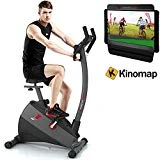 Sportstech Vélo d'Appartement ergomètre ESX500 Commande par Application Smartphone Bluetooth, écran 5,5', Poids d'inertie 12 kg, vélo de Sport d'intérieur, Fitness à Domicile (ESX500- Reconditionné)