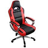 IntimaTe WM Heart Racing Chaise de Gamer Professionnel Siège de Bureau Fauteuil de Gaming Ergonomique Dossier Haut Inclinable en Similicuir pour PC Joueur (Rouge)