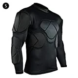 Xuanyang Gardien de But à Manches Longues, Football Guard Sports T-Shirt de Protection épaule côtelette Poitrine Costume Costume