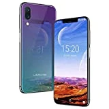 UMIDIGI One Pro, Qi Smartphone Android 8.1 Oreo 4 Go + 64 Go (Extensible 256 Go) Double SIM Téléphone portable 5,9 Pouces 19:9 Écran, Dual SIM 4G VoLTE, Version Globale, Caméra 16 MP, NFC - Twilight