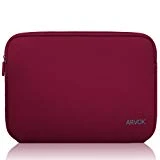 ARVOK 15 15.6 Pouces Housse pour Ordinateur Portable en Néoprène Pochette Sacoche pour Chromebook Ultrabook Netbook Tablette (Vin Rouge)