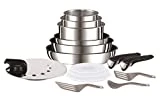 Tefal L9409602 Set de poêles et casseroles - Ingenio Inox Set de 15 pièces - Tous feux dont induction