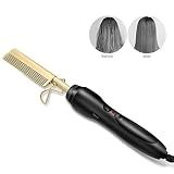 Hot Comb Wet Et Dry Hair Use Cheveux Curling Fer Lisseur Peigne Électrique Respectueux de l'environnement Titanium Alliage Cheveux Bigoudi