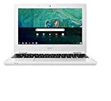 Acer Chromebook CB3-132-C4Y6 Ordinateur portable 11, 6' HD Blanc (Intel Celeron, 4 Go de RAM, 32 Go eMMC, Intel HD Graphics, Chrome OS)
