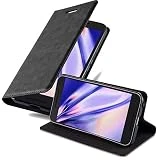 Cadorabo Coque pour LG Nexus 5X en Noir Nuit - Housse Protection avec Fermoire Magnétique, Stand Horizontal et Fente Carte - Portefeuille Etui Poche Folio Case Cover