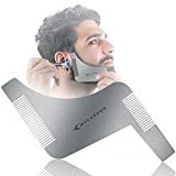 MYCARBON Peigne Barbe Outil de Façonnage et de Coiffage de la Barbe - Accessoire de Guide de Rasage pour Contour Barbe Beard Shaping Tool pour les Hommes Barbe Styling Modèle