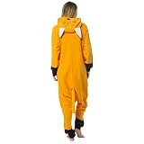 Katara 1744 - Grenouillère Combinaison pour Adultes Tenue de Nuit Pyjama Kigurumi - Taille M, 155-165cm Renard