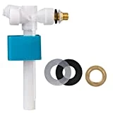 Shirylzee Robinet Flotteur Soupape à Flotteur Soupape de Remplissage Flotteur de Robinet Silencieux avec Embout Laiton pour Vanne D'entrée de Toilette à Entrée Latérale - G 3/8