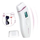 Épilateur Lumière Pulsée, IPL Épilateur Definitif Portable Adapté aux Équipements d'Épilation Permanente du Corps Entier avec 500,000 Flashs-Violet