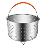Waroomss Panier De Nettoyage, 304 en Acier Inoxydable Cuiseur À Vapeur Steam Basket Autocuiseur Anti-brûlure Steamer Multi-Fonction Fruit pour la Cuisine
