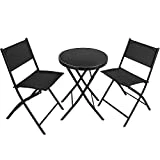 TecTake 402936 Salon de Jardin 2 Chaises et 1 Table