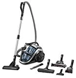Rowenta RO8366EA Aspirateur sans Sac Silence Force Multi-Cyclonic Animal Care Pro 3 AAA Silencieux 68dB Accessoires Spéciaux Poils d'Animaux et Voiture 750W Bleu et Noir