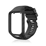 Volwco Bracelet Tomtom Adventurer Montre,Bracelet De Rechange en Silicone pour Tomtom Runner 2 / Runner 3 / Spark 3 / Aventurier/Golfeur 2 Sports GPS Running