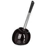 JJA 123417 BROSSE WC BOULE NOIR, Blanc
