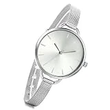 LANCARDO Montre Femme à Quartz Ultra Mince-Analogique-Bracelet Acier Inoxydable