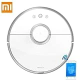 RoboRock S50 Robot Aspirateur 2 Balayage-Vadrouille APP Contrôle Intelligent Planifié 5200Am 2000Pa Version Internationale Blanc