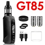 85W Cigarettes électroniques Kit Complet 3 pièces Resistance GT 0,3/ GT 0,6 oHm Coil, Batterie intégrée 2200 mAh 18650 HD Écran OLED BOD MOD sans nicotine -AOKEY GT85