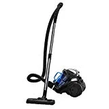 Eyugle VC-1409 Aspirateur cylindrique Traineau sans Sac 1,8L, 15Kpa Compact Power Cyclonic Efficacité Energétique A Sols Durs 800W Noir