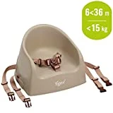Tigex Rehausseur de Chaise Enfant, Compact et Facile à Transporter, 6-36 Mois (15kg), Taupe