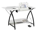 Studio Designs Comet Table à Coudre Noir/Blanc 45.5 x 23.5 x 30in | Sew Ready 13332