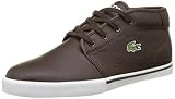 Lacoste Sport Ampthill LCR3 Spm Baskets Hautes Homme, Marron (Dk Brw/Dk Brw), 43 EU