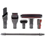 Brosse Kit Accessoires avec Tuyau d'aspirateur pour Dyson V8 V7 V10 Aspirateur avec Adaptateur,Total Clean Pièces pour Dyson V6 DC45 DC35 DC52 DC29 DC62 DC33 DC34 (6 in 1)