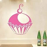 Looks Magnifique Cupcake Sticker Mural Décor À La Maison Cuisine Et Salon StickersVinyl Stickers Muraux Motif Affiche ~ 1 36 * 44 cm