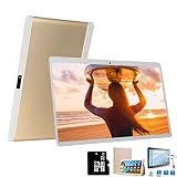 4G Tablette 10 Pouces 64Go,3Go RAM Android 8.1 Tablette Tactile Double Caméra Doule SIM/WiFi/Google Play/Office/Netflix/GPS/OTG/Bluetooth Tablet PC Voukou(Or)