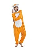 heekpek Pyjama Licorne Adulte Unisexe Anime Animal Costume Cosplay Combinaison Ensemble de Pyjama Animaux Cosplay Costume Soirée de Déguisement Halloween Christmas (Renard, M)