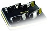 Hi-SHOCK 4x universel lunettes 3d passive pour tous passive 4k 3D TVs & RealD cinéma films. haute qualité polarisée lunettes pour Sony, LG, Hisense, Grundig, Pansonic, Philips, Toshiba TV. Compatible avec LG 3D cinema, Philips Easy 3D, Toshiba 3D natural, Vizio | compatible avec TY-EP3D20E / Sony TDG500P / LG AG-F315 inkl. Quad Case [ 4 Paires | 3D passive | étui ]