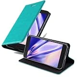 Cadorabo Coque pour LG Nexus 5X en Turquoise PÉTROLE - Housse Protection avec Fermoire Magnétique, Stand Horizontal et Fente Carte - Portefeuille Etui Poche Folio Case Cover