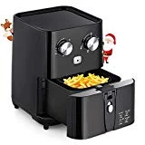 Amzdeal Friteuse sans Huile - avec Minuteur Digital et Thermostat Ajustable, Friteuse Électrique avec Filtre Amovible pour Frites, Fruits de mer et Desserts etc