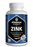 Comprimés de ZINC 25 mg végétalien pour 12 mois - meilleure biodisponibilité - produit de qualité Made-in-Germany sans stéarate de magnésium, 30 jours de reprise gratuite! 1er Pack (1 x 126 g)