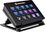 Corsair Stream Deck - Contrôleur de Création de contenus en Direct, 15 Touches LCD Personnalisables, Support Réglable, Windows 10 et macOS 10.13 ou Version Plus Récente