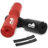 Reehut Coussin de Nuque Protection pour Nuque et épaules 45 * 10 cm - pour Musculation, Squats Lunges, Hip Thrust, Haltérophilie, Barres D'haltères Rouge