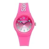 Superdry Montre Femme Analogique Quartz avec Bracelet en Silicone - SYL198PN