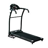 Homcom Tapis de Course électrique Pliant 440 W 1-10 Km/H écran LCD Multifonctions Support iPad Acier Noir