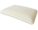 Marcapiuma - Coussin en Latex modèle Savon - Oreiller en Latex perforé Ultra Respirant Repos Naturel et sain 100% Mousse de Latex Ergonomique améliore Les tensions cervicales Made in Italy