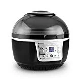 Klarstein VitAir Turbo - Friteuse à air chaud, 1400 Watt, Espace de cuisson de 9L, Friture sans graisse, Cuisson, Grillade, Élément chauffant halogène infrarouge, Noir-gris