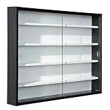 Inter Link Vitrine murale pour objets de collection & miniatures Panneaux de particules noir et blanc