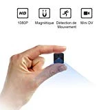 Mini Camera Espion,NIYPS Full HD 1080P Portable sans Fil Nanny Caméra Cachée Spy avec Vision Nocturne et Détection de Mouvement pour Micro Caméra de Surveillance de Sécurité Intérieure / Extérieure