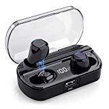 Yacikos Écouteur Bluetooth sans Fil, Oreillette Bluetooth 5.0 Sport [Dernier LCD Écran] 3500mAh Boîte de Charge Automatique 120H Écouteur Smart Antibruit Étanche IPX7 Casque Stéréo pour iOS Android